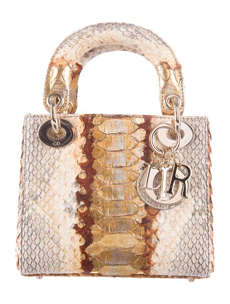 lady dior mini python bag price|dior handbags.